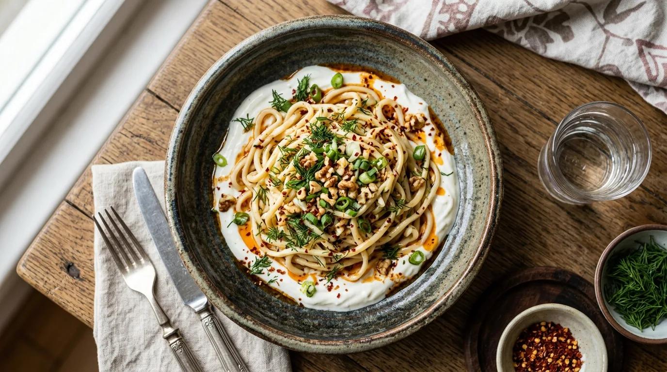 Yoğurt Soslu Noodle Nasıl Yapılır?