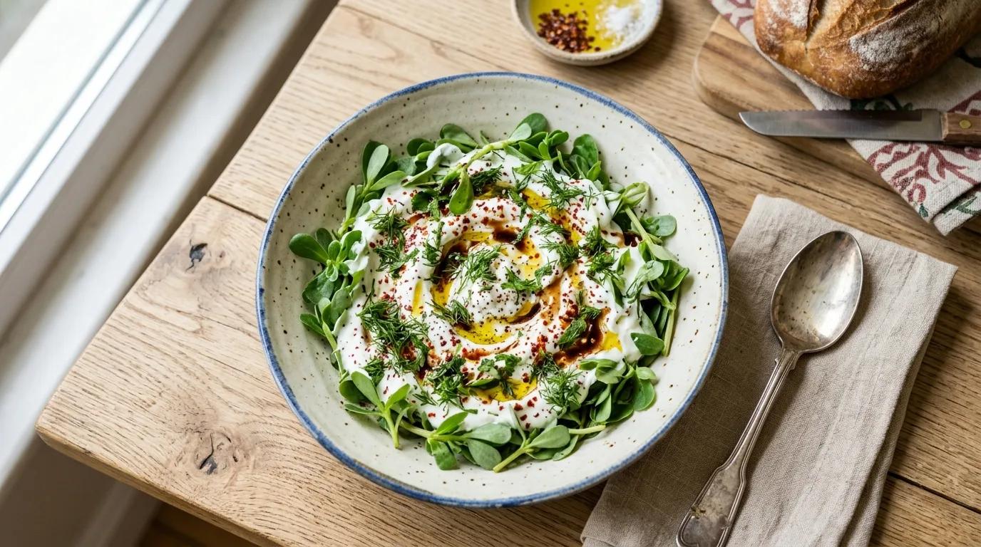 Yoğurtlu Semizotu Salatası Nasıl Yapılır?