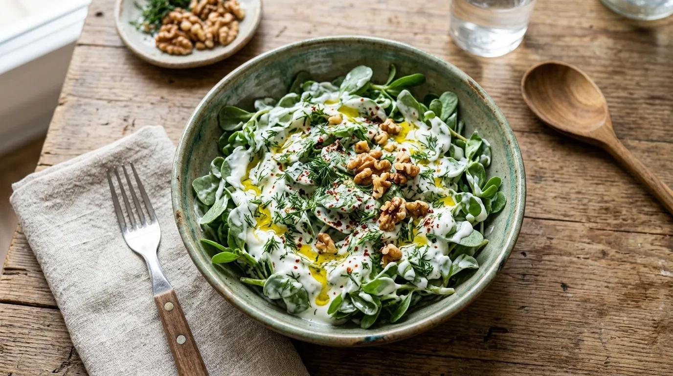 Yoğurtlu Semizotu Salatası Nasıl Yapılır?