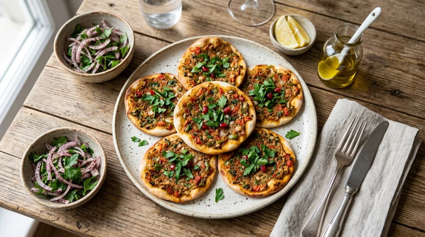Zeytinyağlı Mini Lahmacun Nasıl Yapılır?