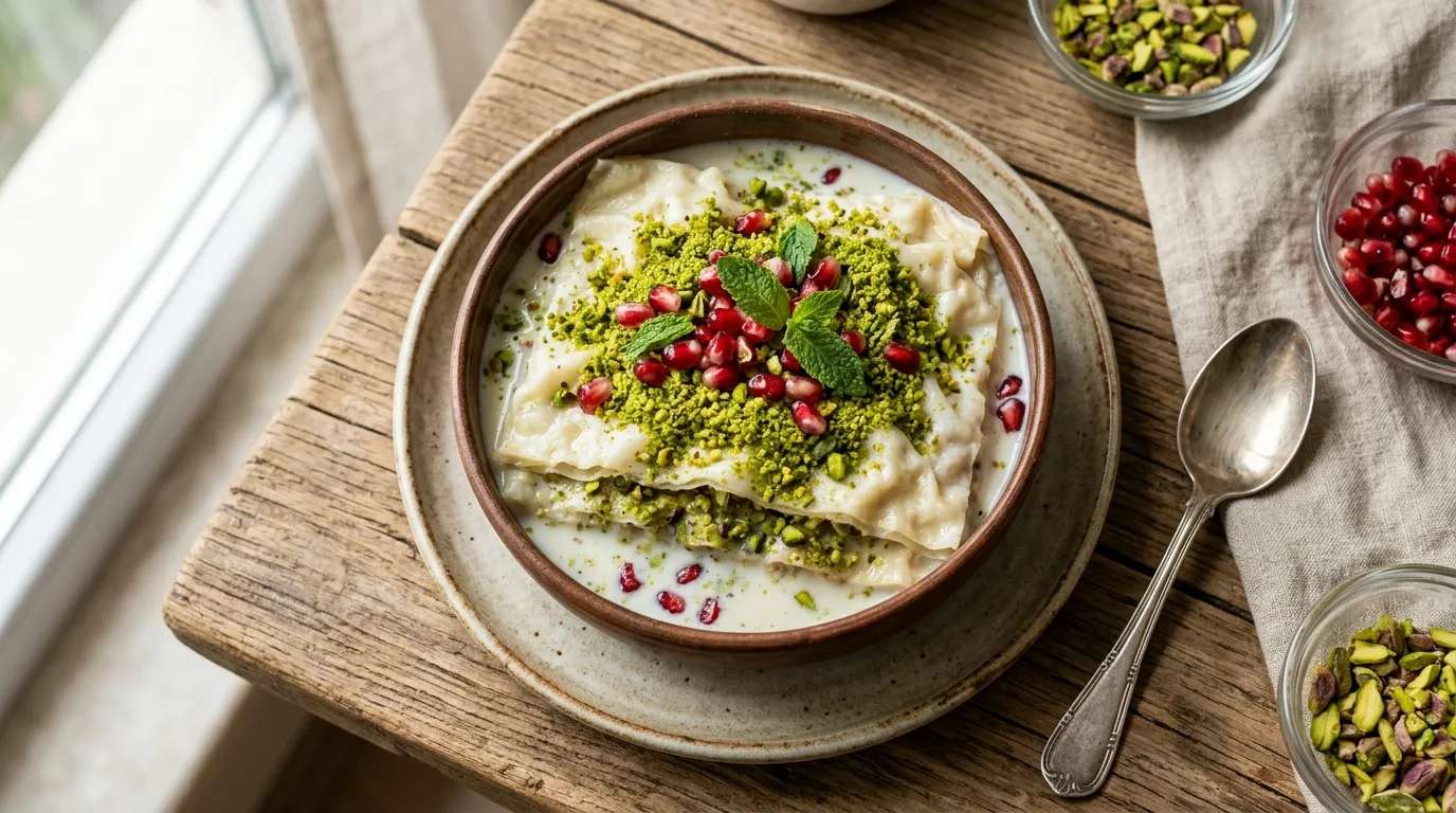 Fıstıklı Güllaç Tarifi Nasıl Yapılır?