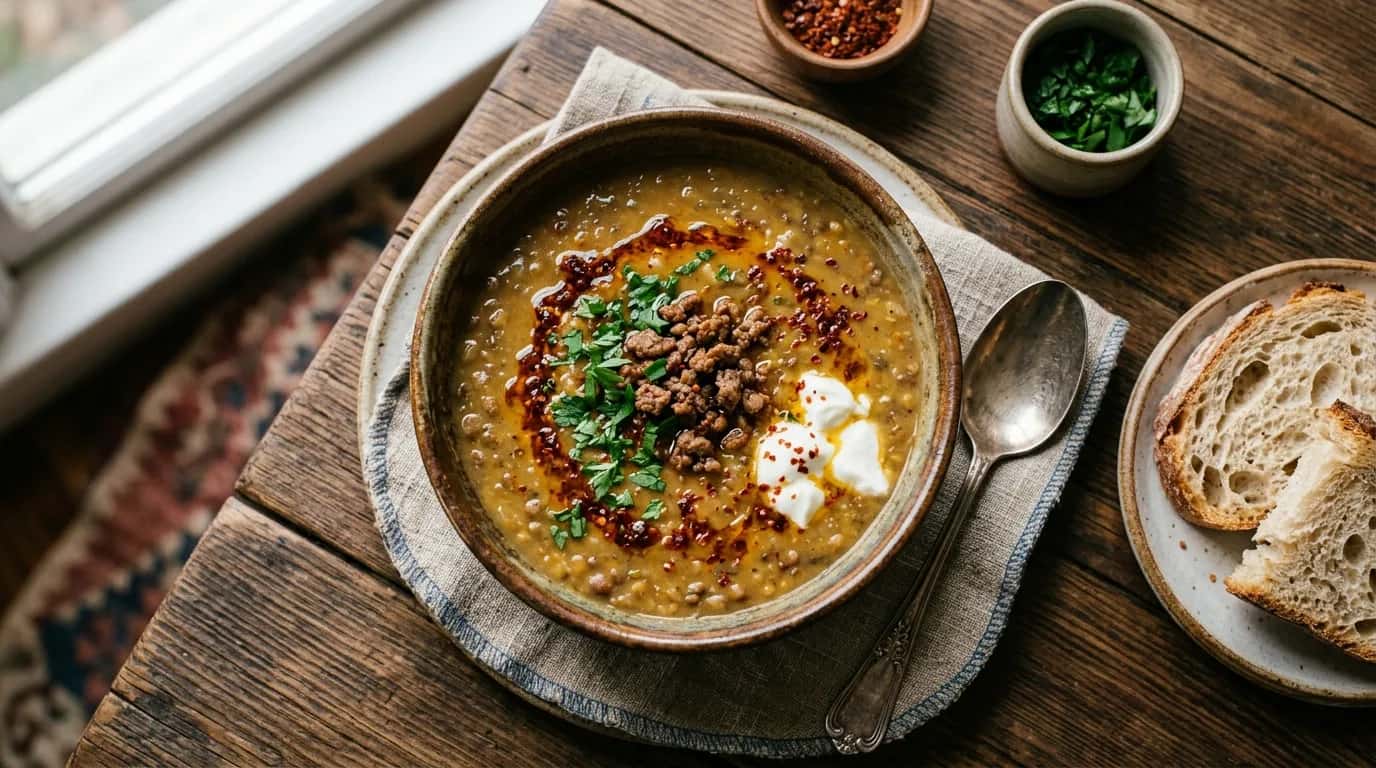 Kıymalı Mercimek Çorbası Nasıl Yapılır?
