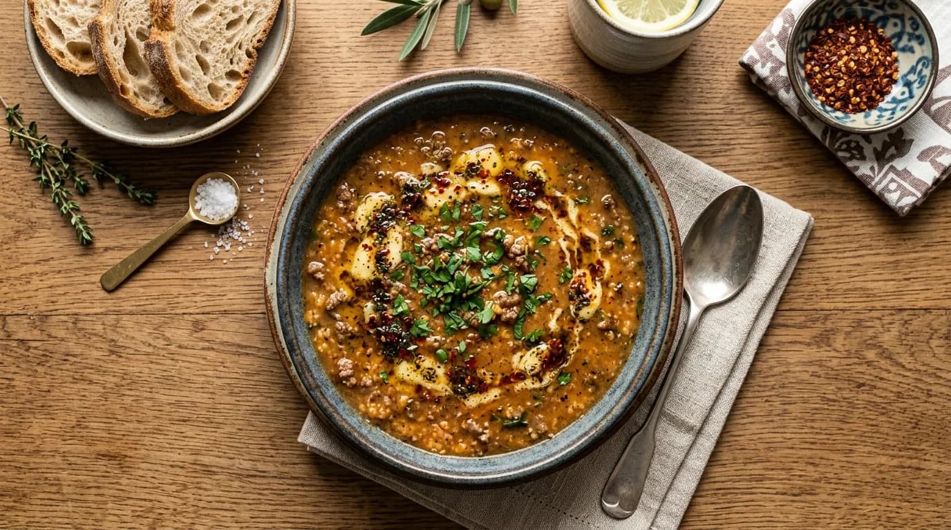 Kıymalı Tarhana Çorbası Nasıl Yapılır?
