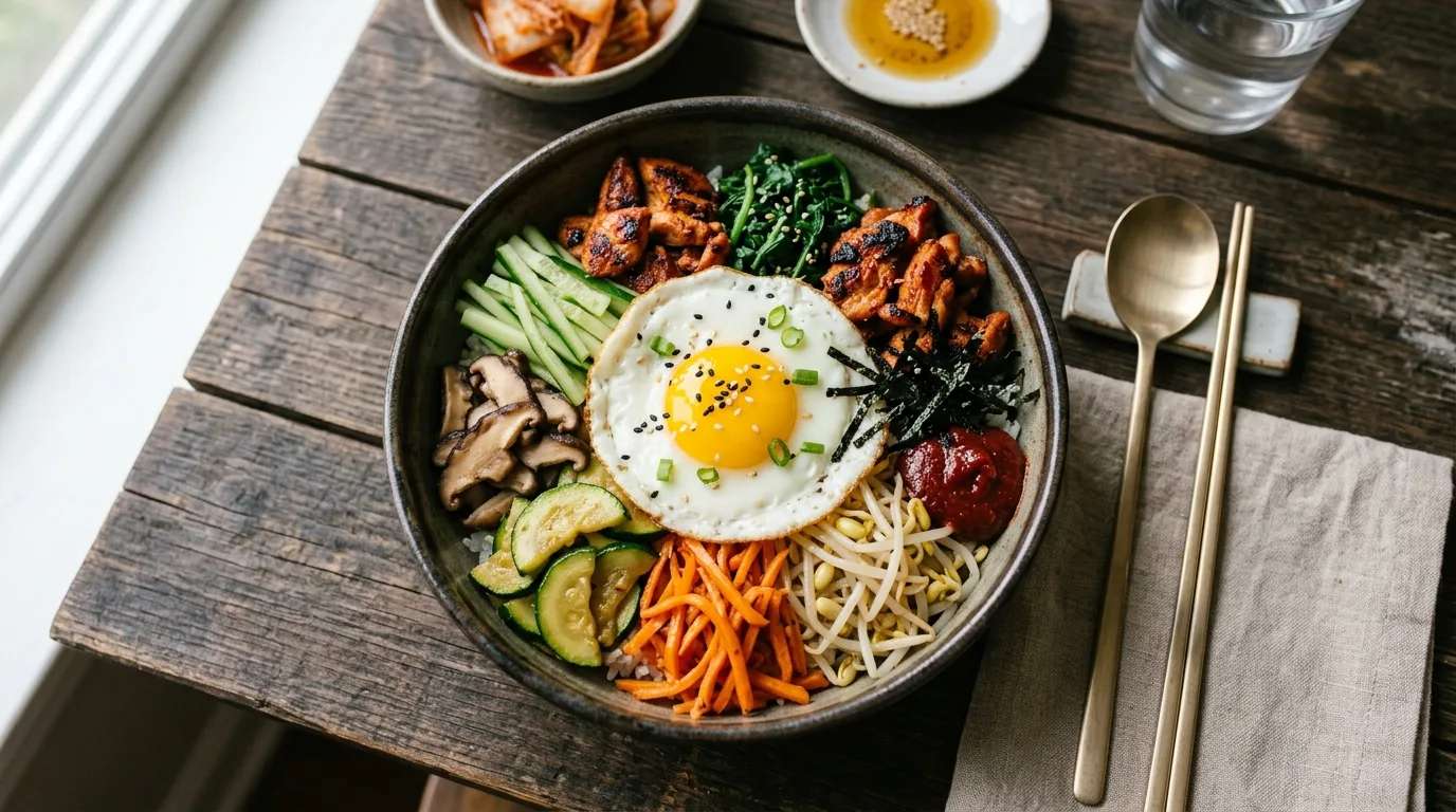 Kore Usulü Tavuklu Bibimbap Nasıl Yapılır?