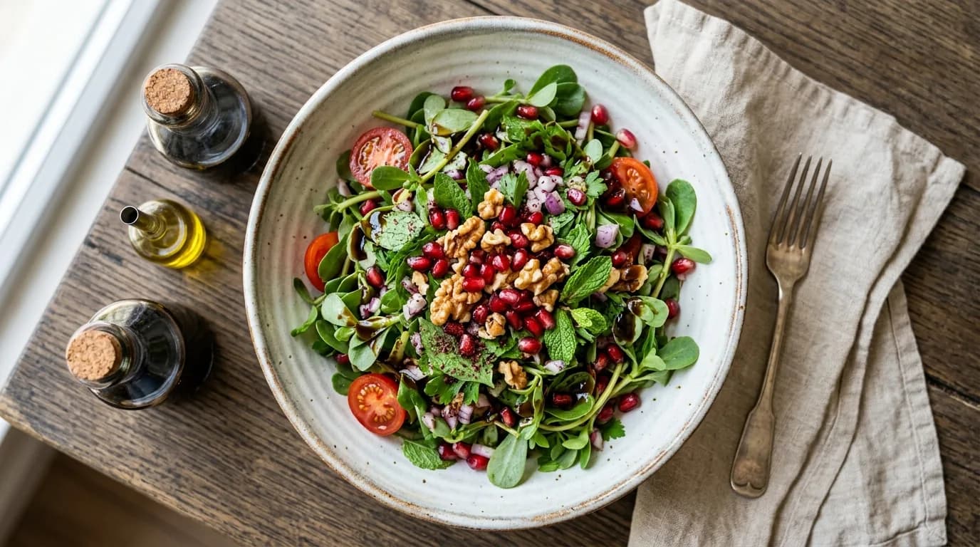 Nar Ekşili Semizotu Salatası Nasıl Yapılır?