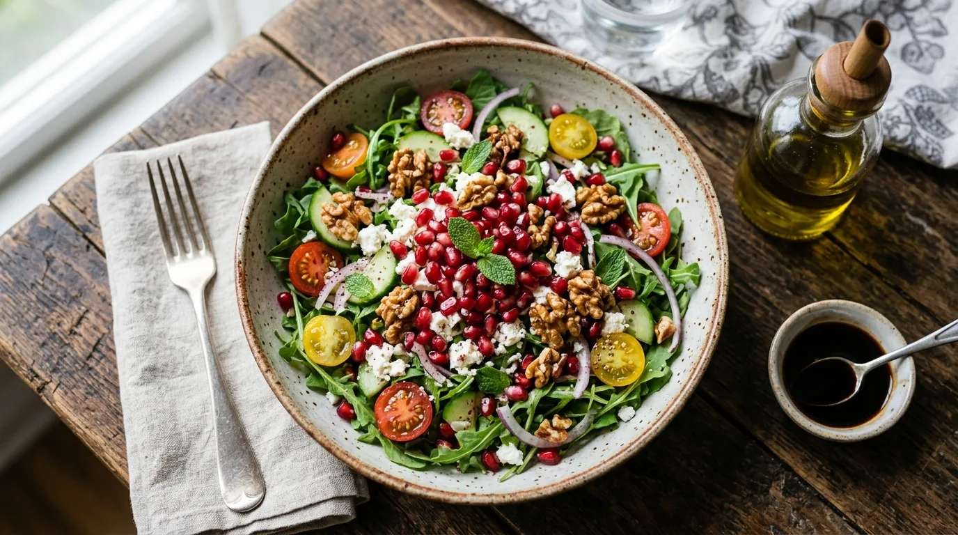 Narlı Roka Salatası Nasıl Yapılır?