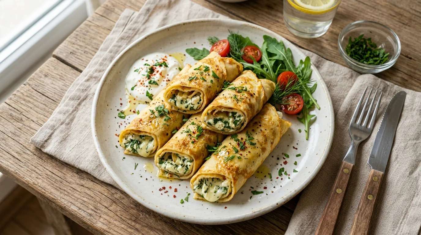 Peynirli Krep Ruloları Nasıl Yapılır?