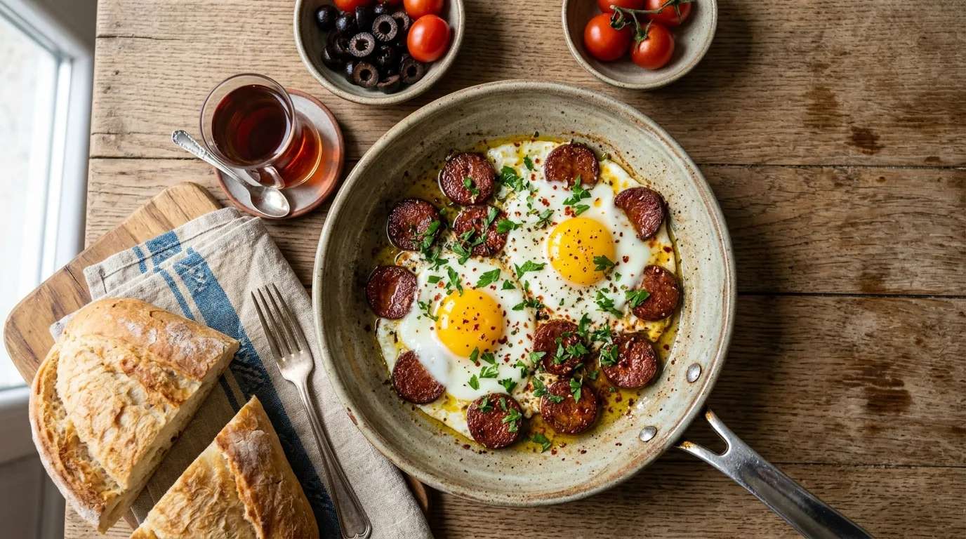Sucuklu Yumurta Tarifi: Kahvaltıların Vazgeçilmez Lezzeti Nasıl Yapılır?