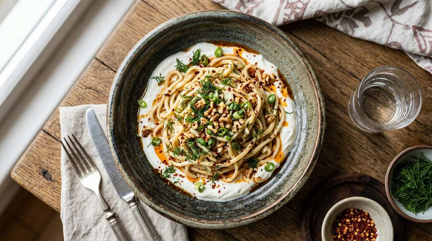 Yoğurt Soslu Noodle Nasıl Yapılır?