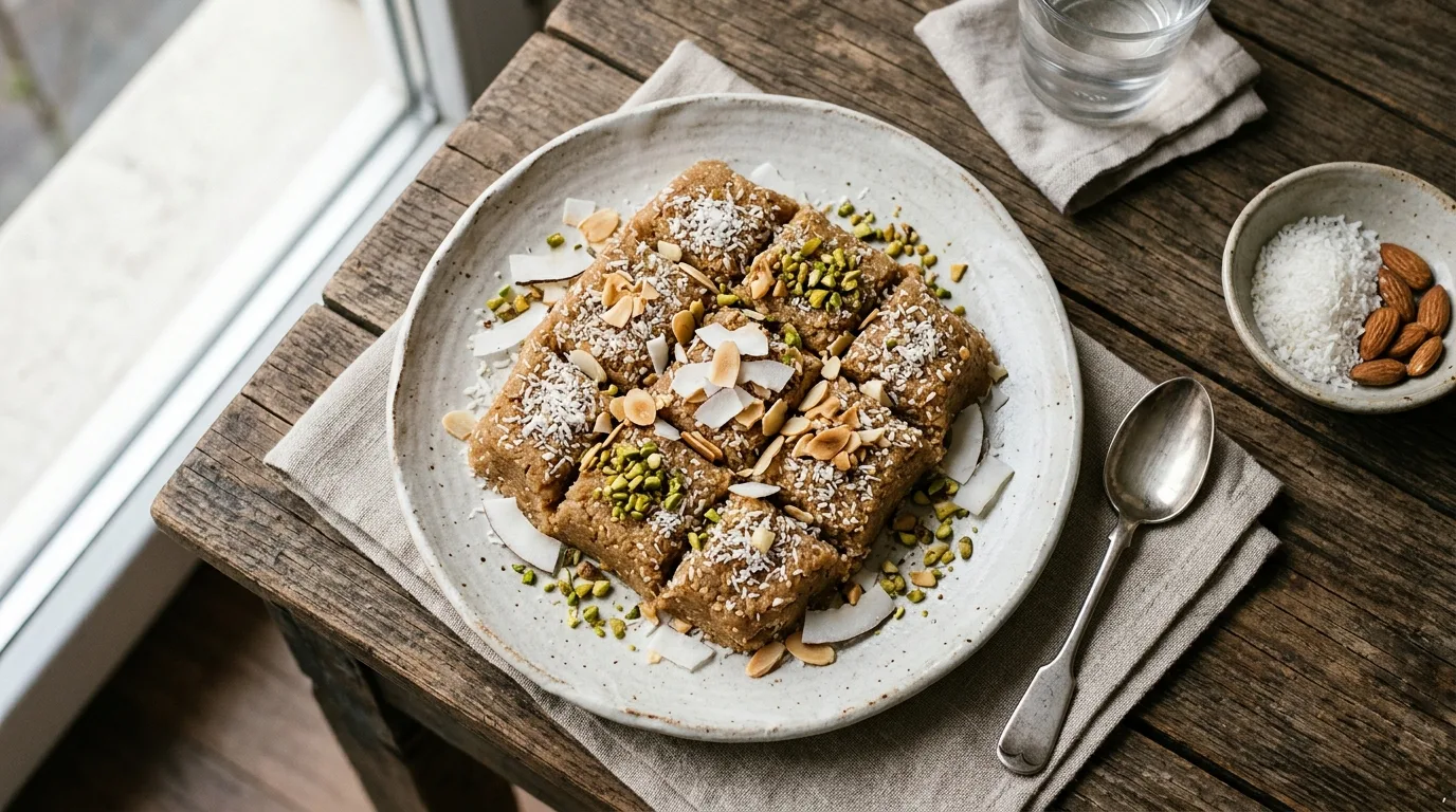 Hindistan Cevizli & Badem Unlu Vegan Glutensiz Helva