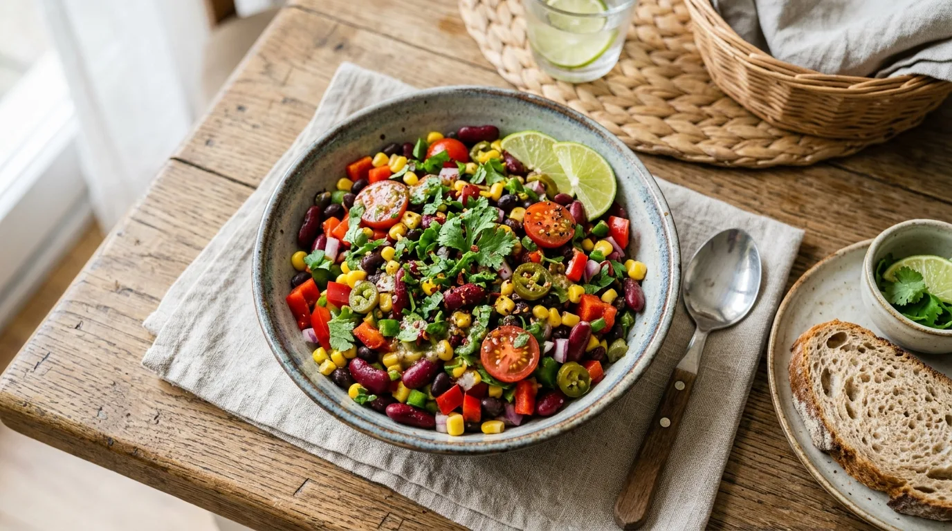 Meksika Fasulyesi Salatası