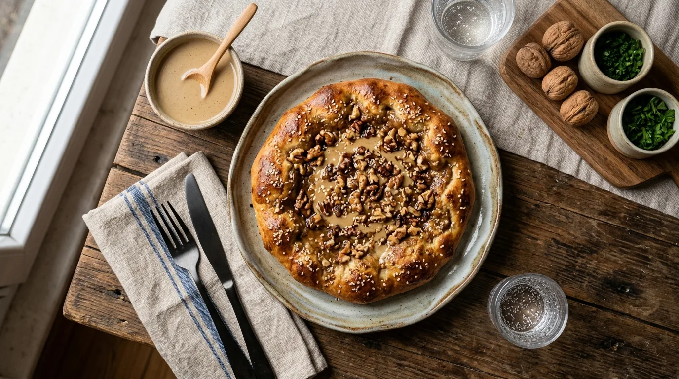 Tahinli ve Cevizli Pide - Tencerede Yumuşak Lezzet
