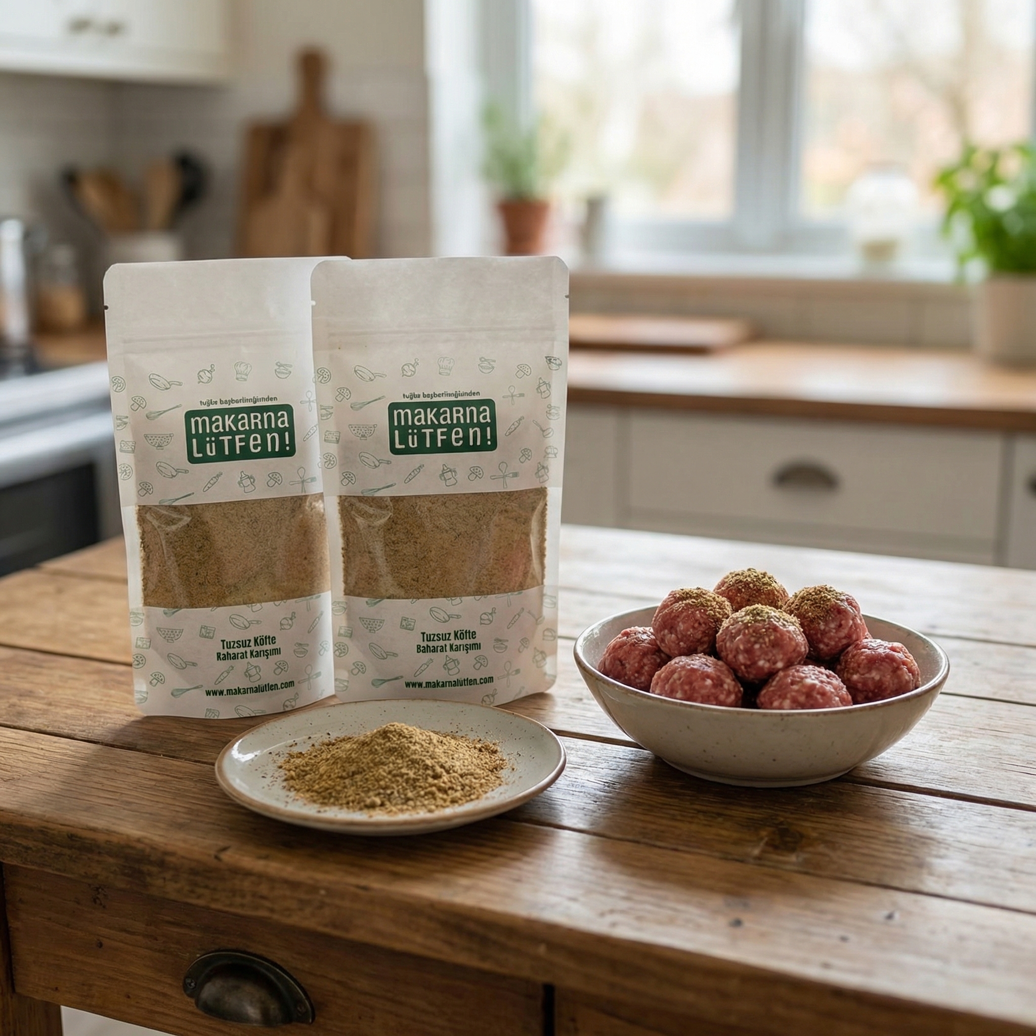 Makarna Lütfen 2'li Paket Tuzsuz Köfte Baharat Karışımı (2x180g)