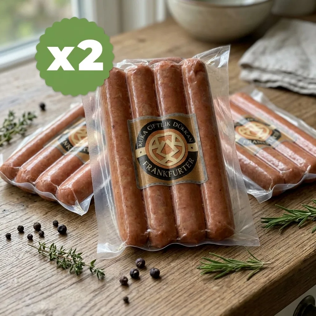 Avantajlı 2 Li Nitritsiz Frankfurter Dana Sosis (2x 220-240 g)