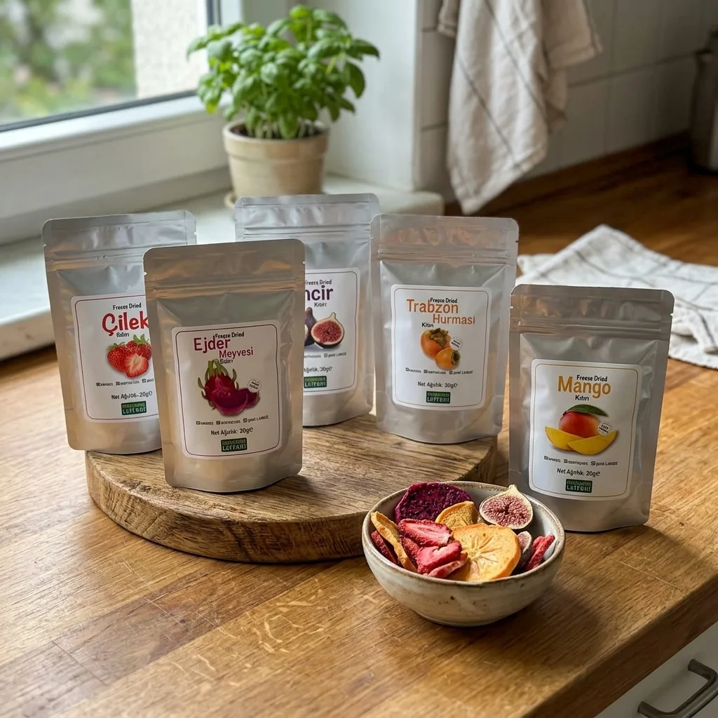 Avantajlı 5 Li Kuru Meyve Kıtırı Cipsi Seti Freeze Dried