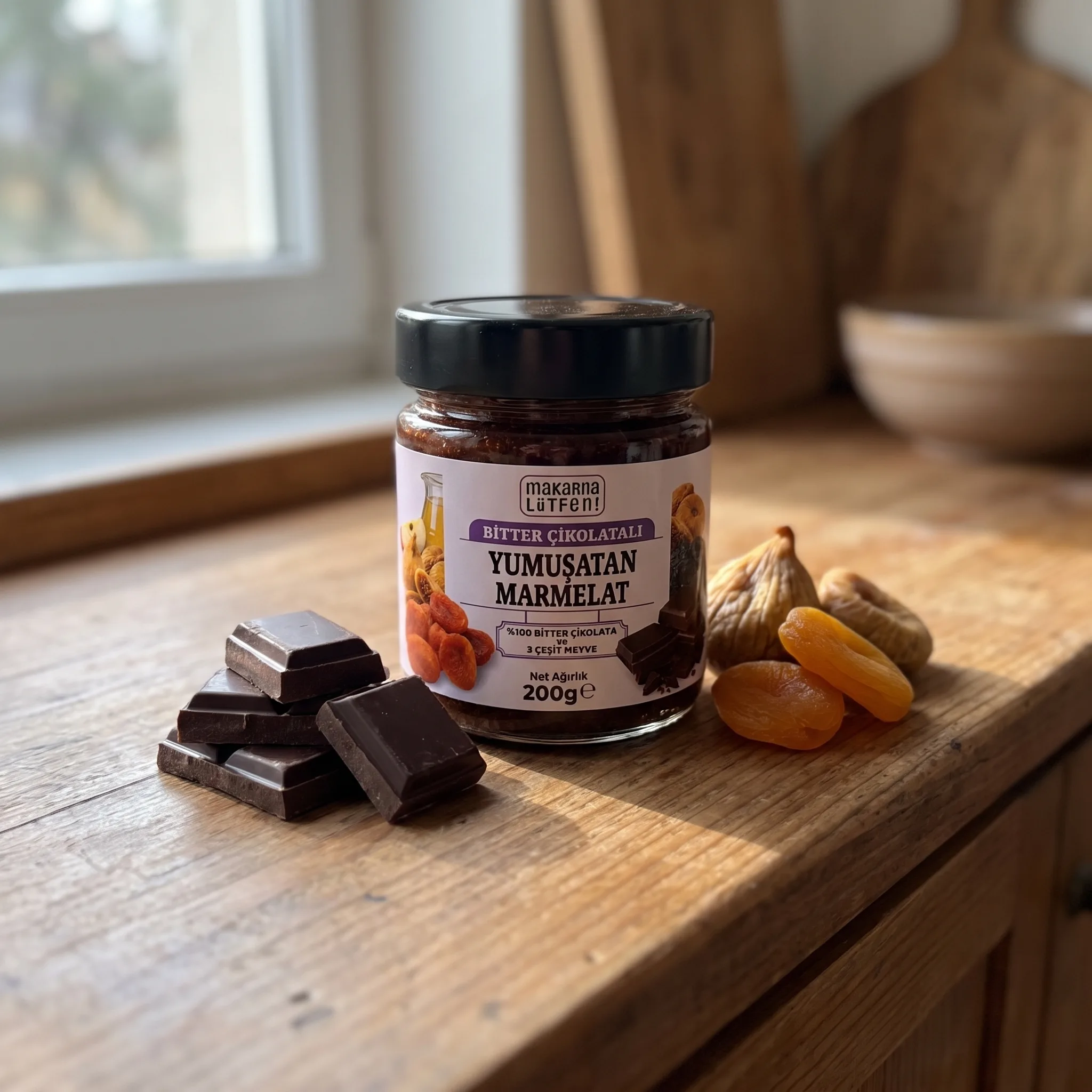 Bitter Çikolatalı Yumuşatan Marmelat (200 g)