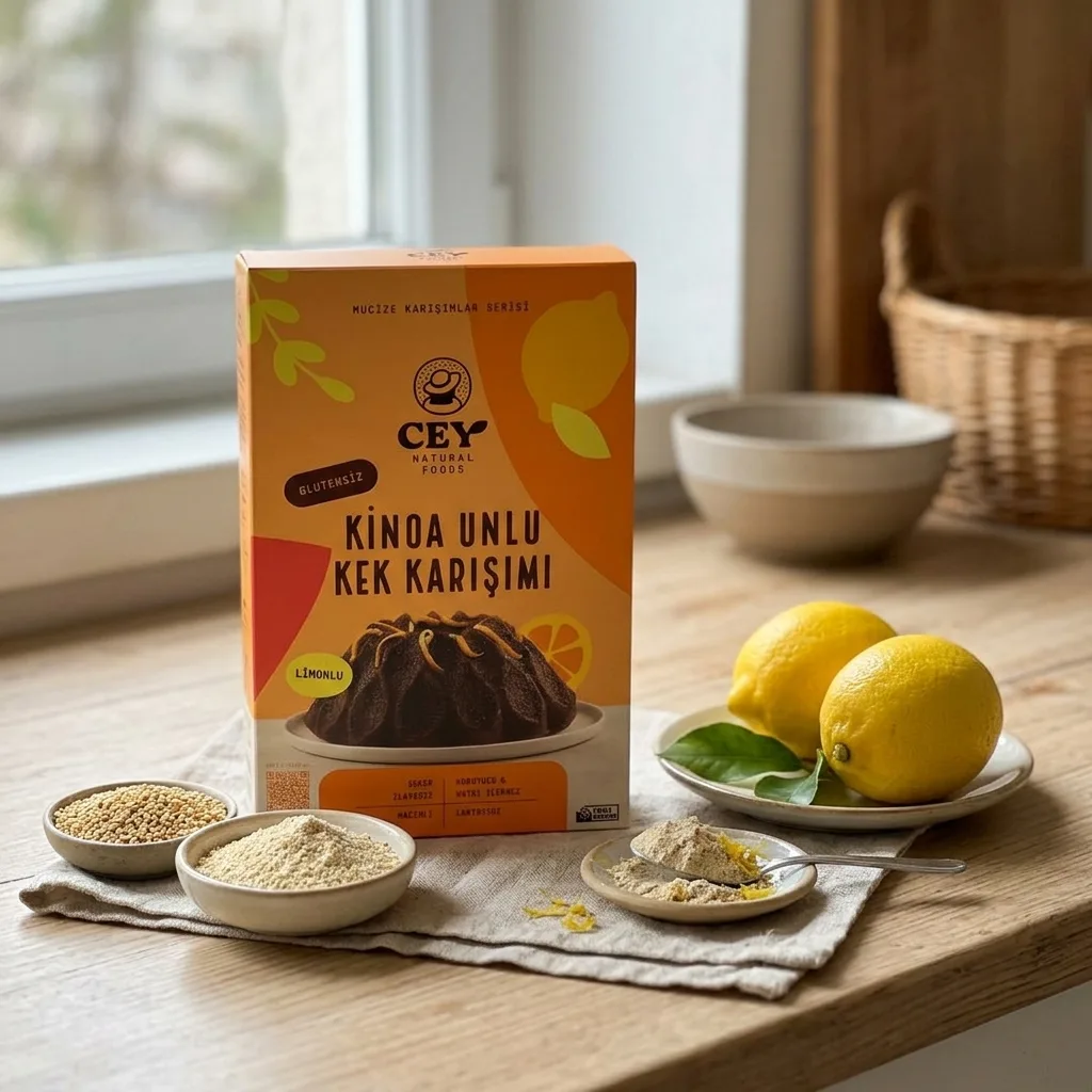 Cey Natural Kinoa Unlu Limonlu Kek Karışımı 265 g