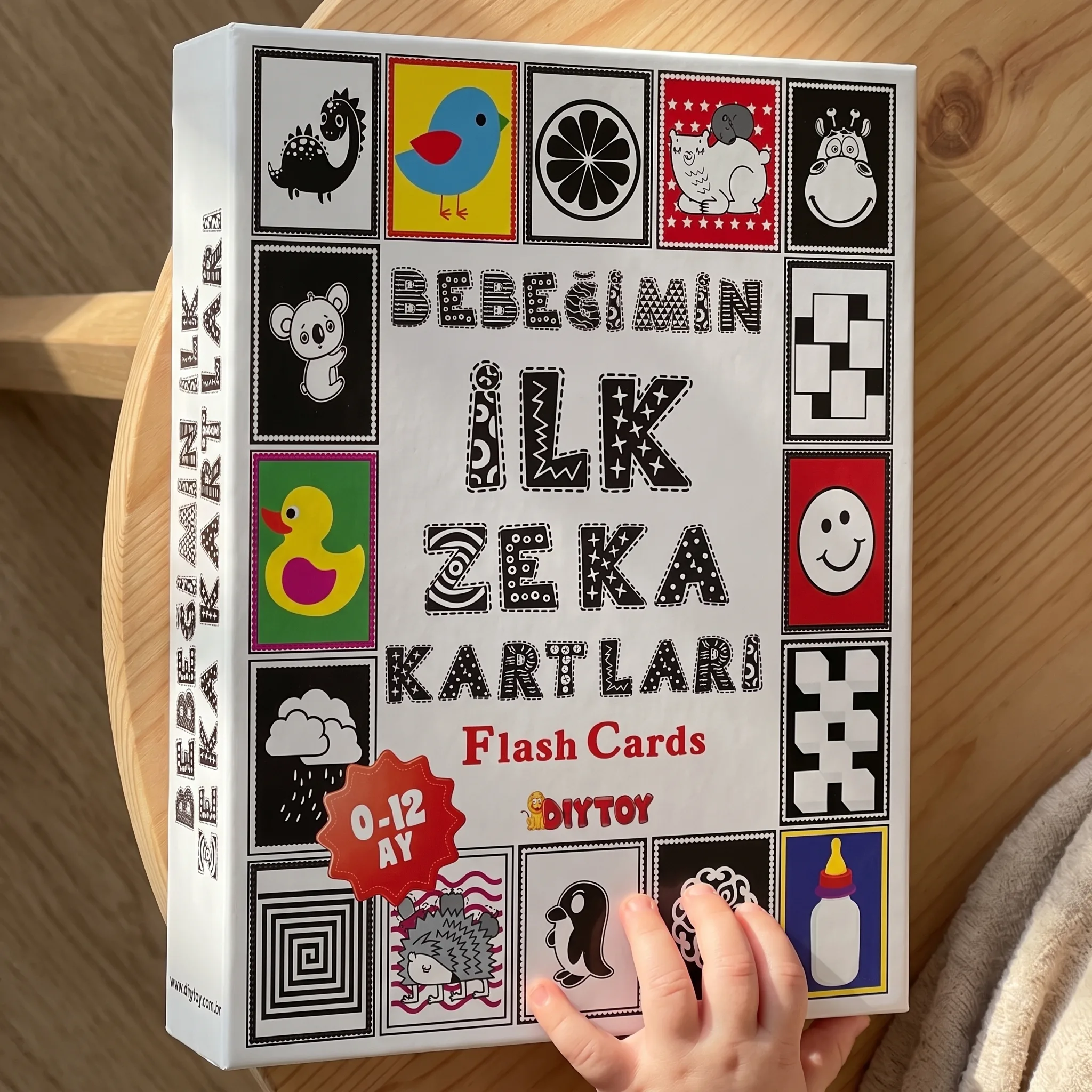 DiyToy 0-12 Ay Bebek Zeka Gelişim Kartları: İlk Keşifler İçin Eğitici Set