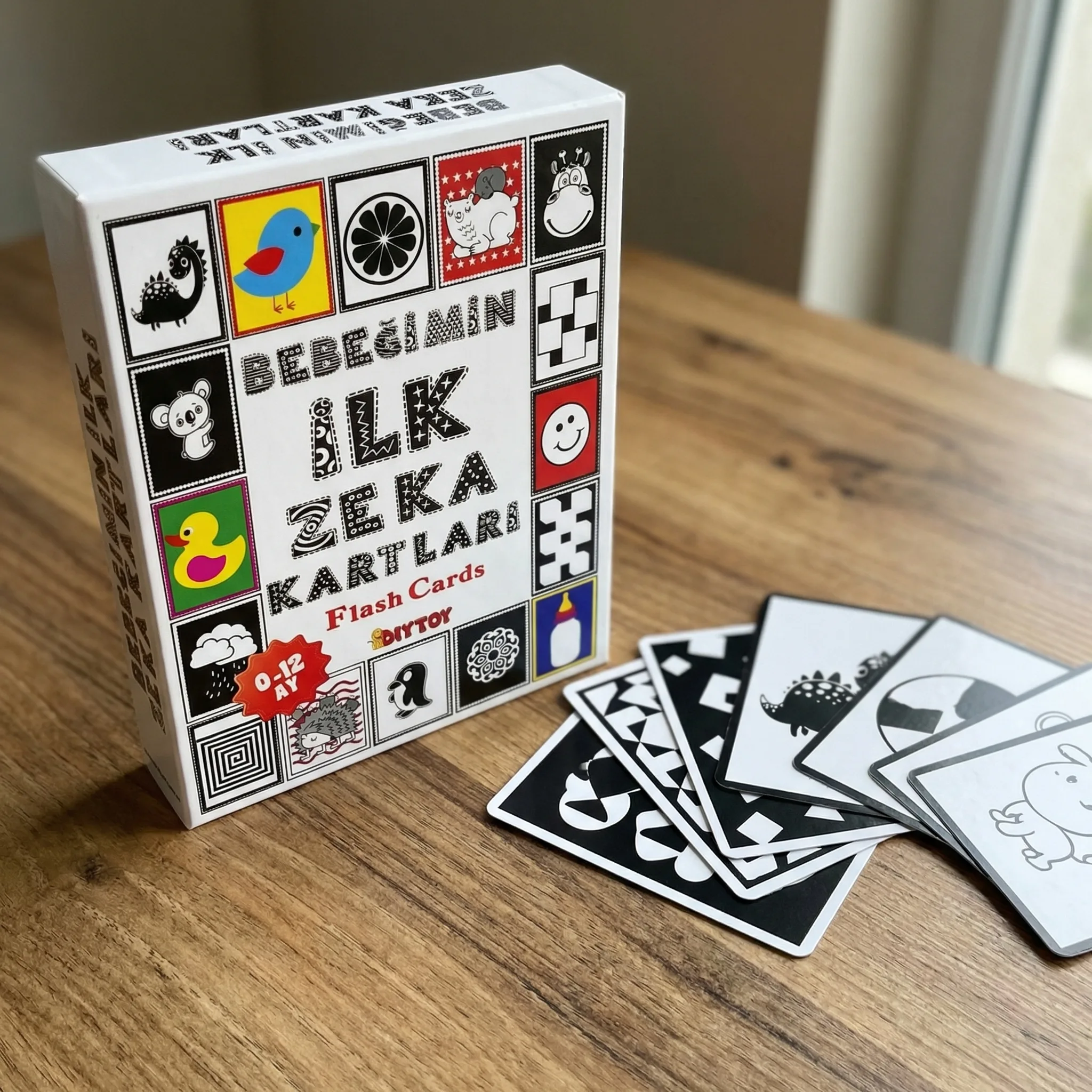 DiyToy 0-12 Ay Bebek Zeka Kartları: Keşfetmenin İlk Adımları