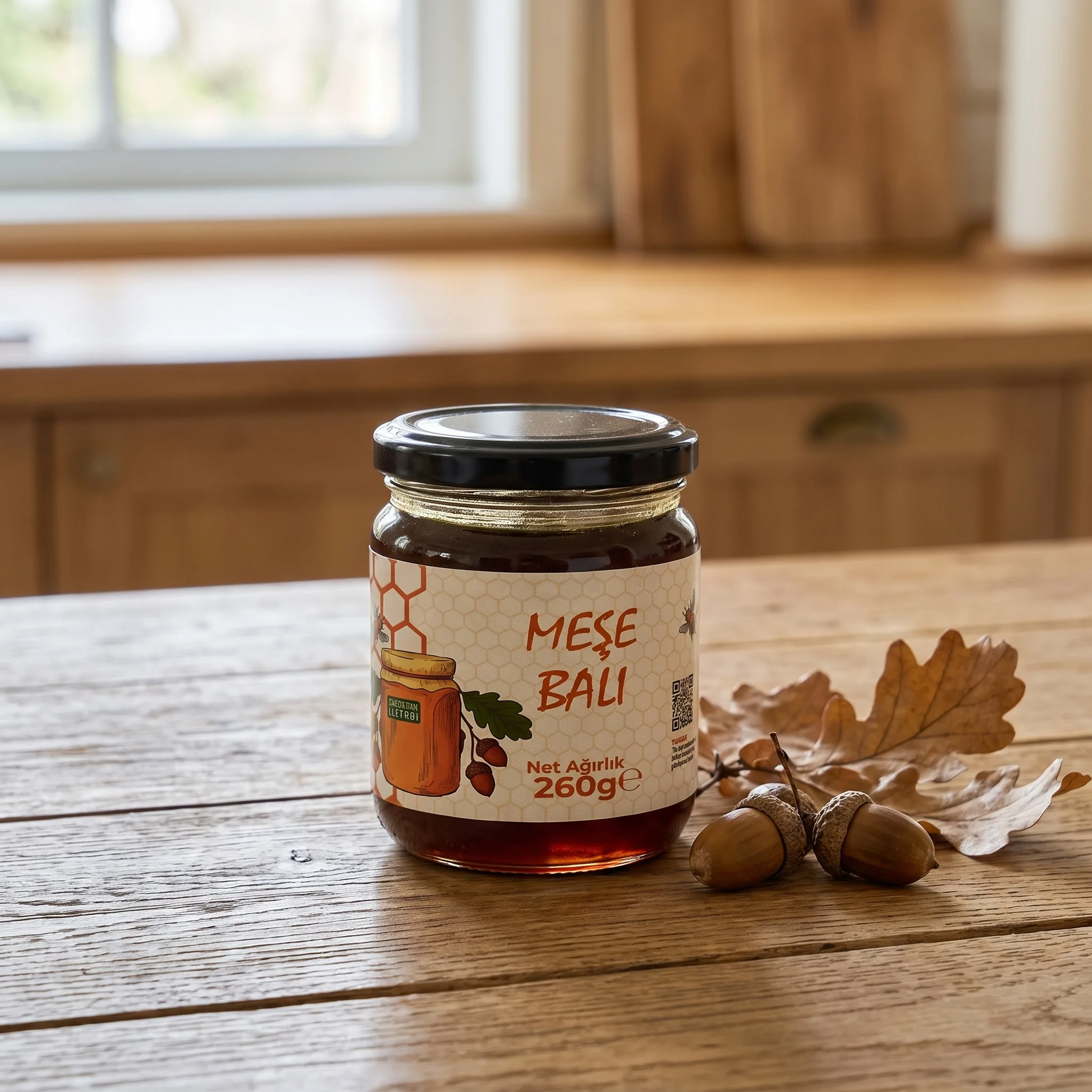 Doğal Meşe Balı - Balkanların Gizemli Lezzeti (260 gr)