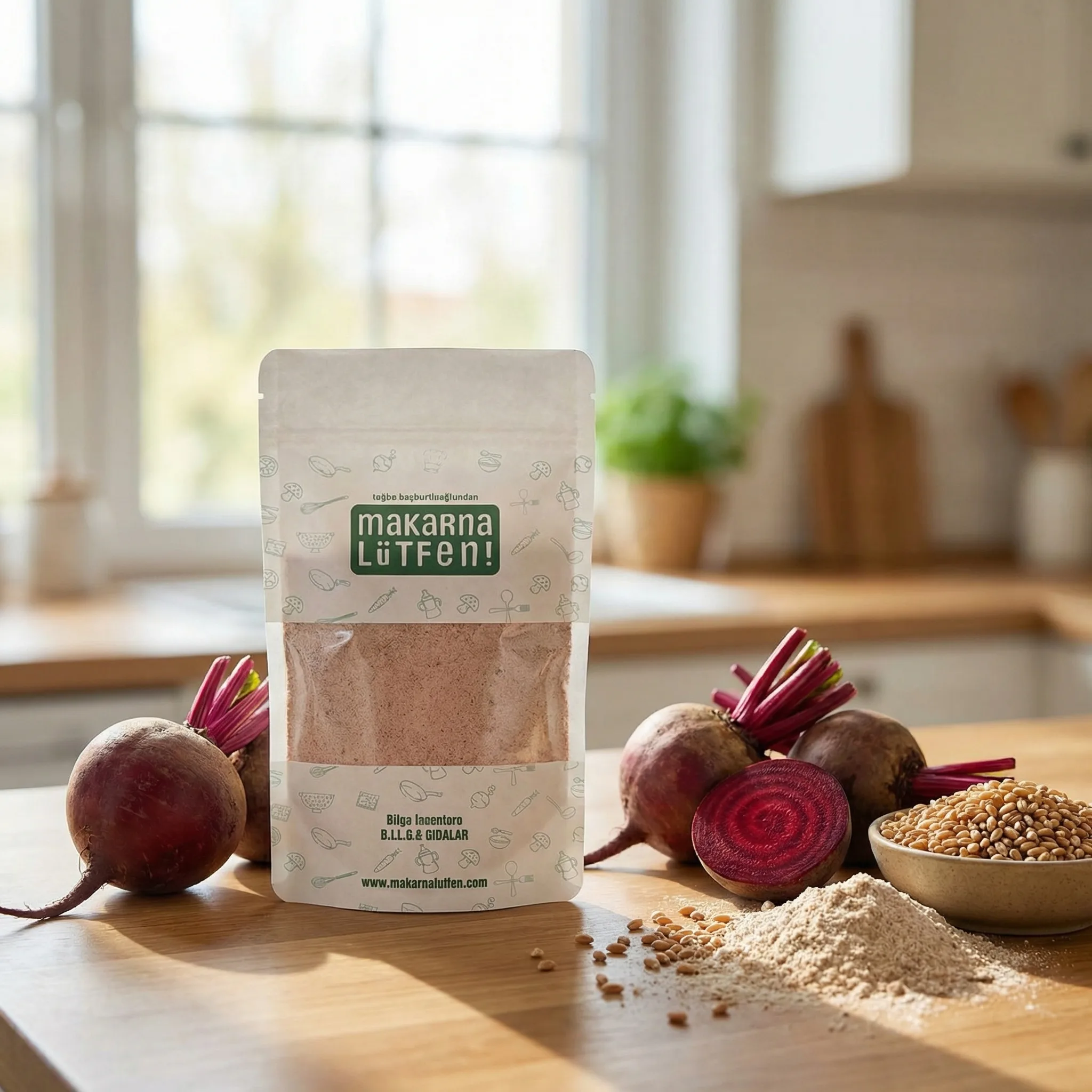 Doğal Pancarlı Tam Buğday Pankek Karışımı ile Sağlıklı Başlangıçlar (235 gr)