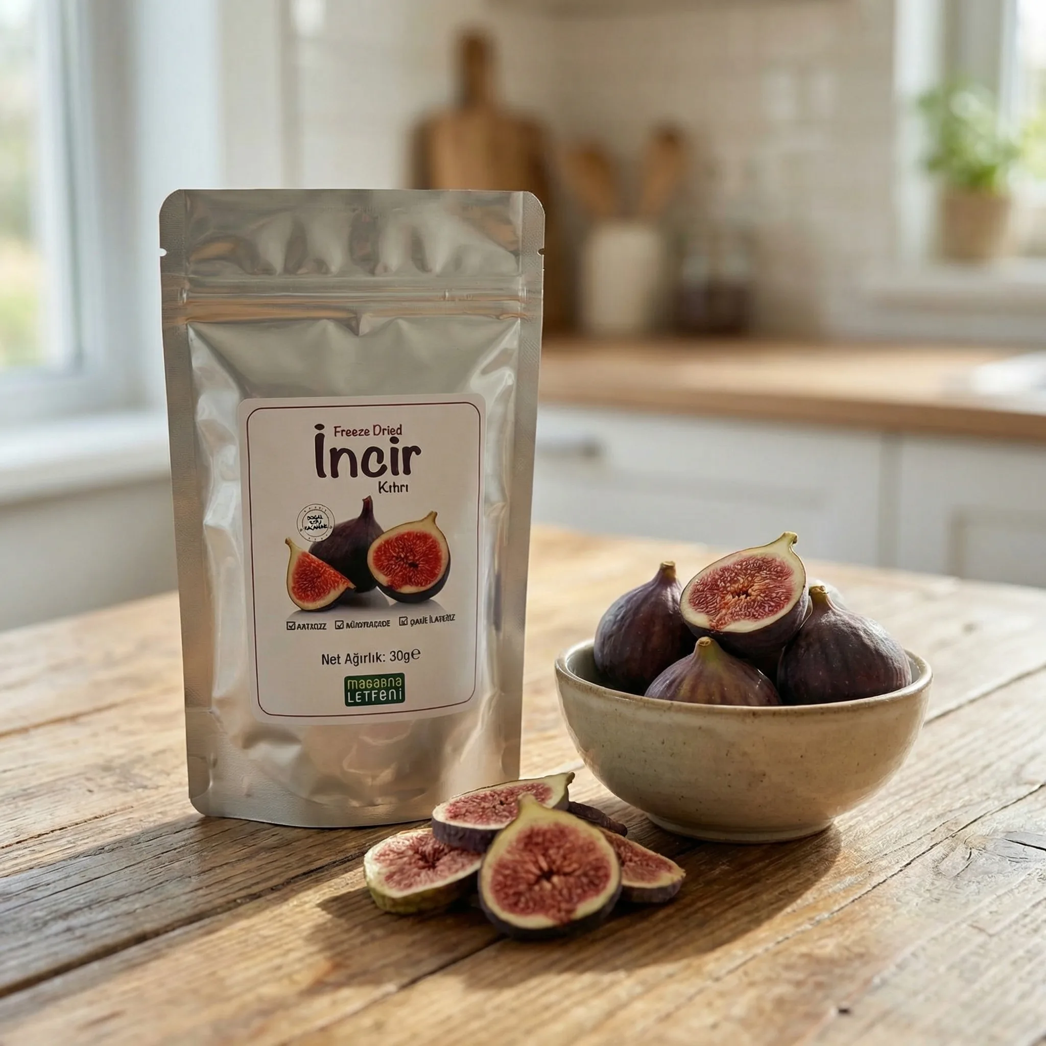Doğal Tatlı Kaçamağı: Freeze Dried İncir Cipsi 30g