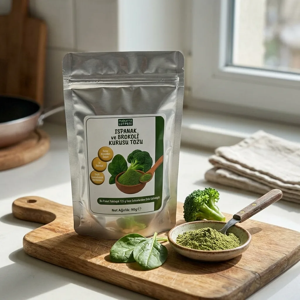 Ispanak ve Brokoli Kurusu Tozu (90 gram)