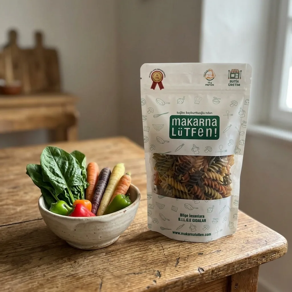 Karışık Sebzeli Makarna (%35 Sebze-200 gram)