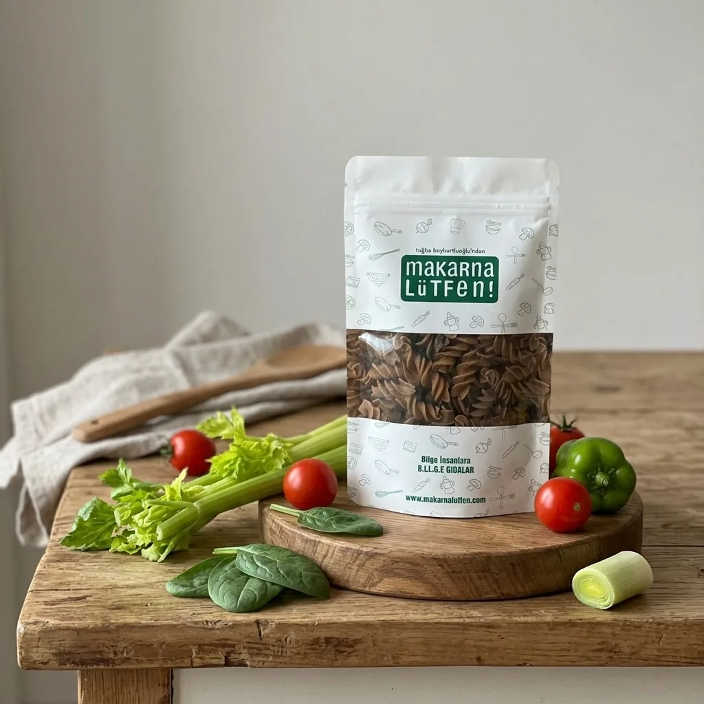 Karışık Sebzeli Tam Buğday Makarna (200 gram)