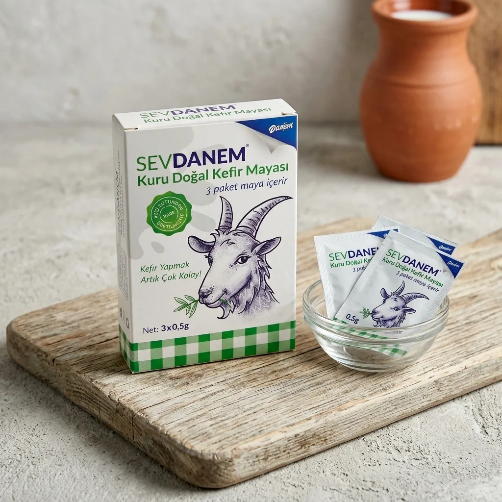 Keçi Sütlü Hazır Kefir Mayası (+6 ay) (3x0,5 gram)