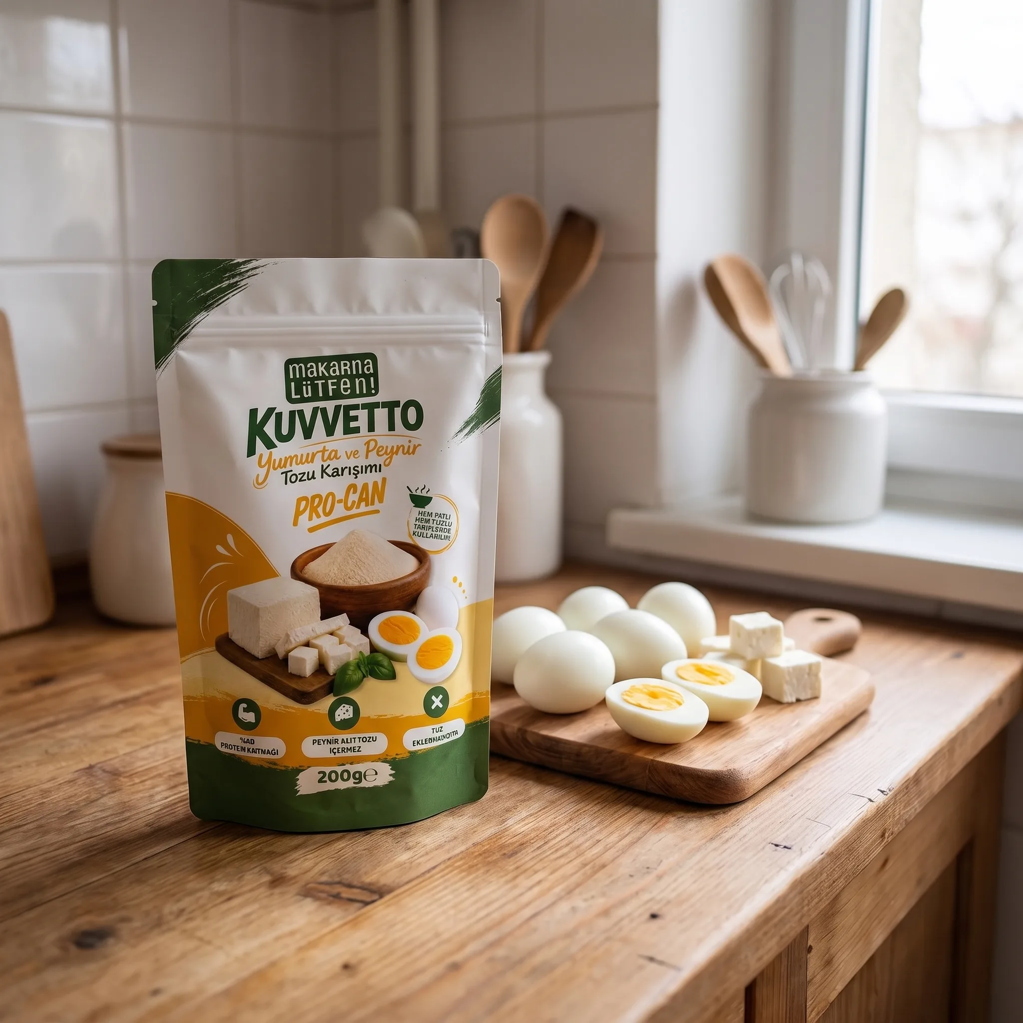 Kuvvetto Procan Yumurta ve Peynir Tozu Karışımı (200 gram)