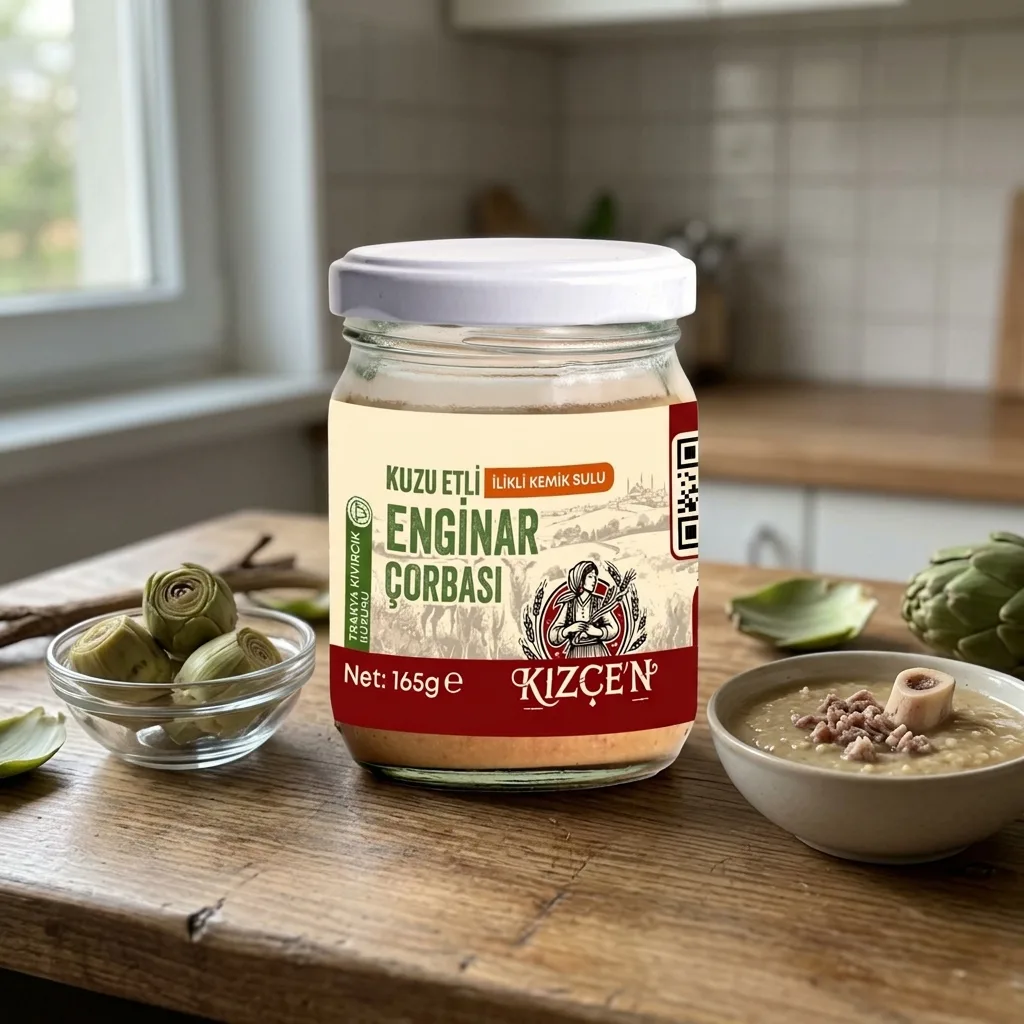 Kuzu Etli İlikli Kemik Sulu Enginar Çorbası (165 gram)