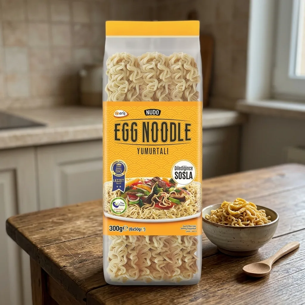Nudo Kıvırcık Sofra Erişte Yumurtalı Noodle 300 G