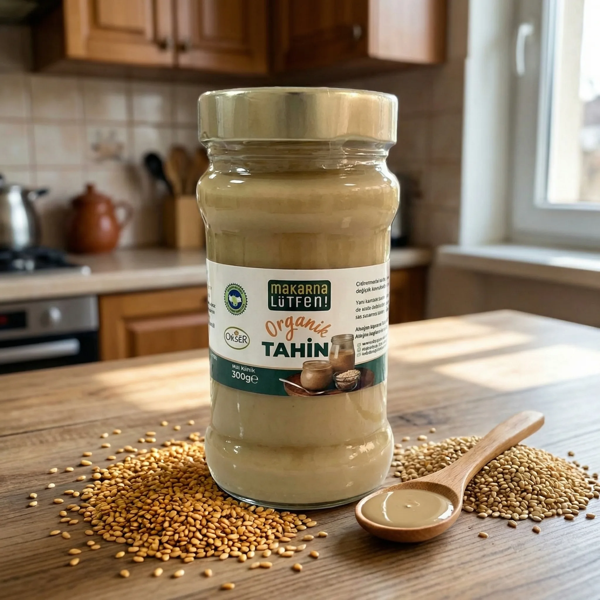 Organik Çifte Kavrulmuş Tahin 300g - Saf Susam Lezzeti