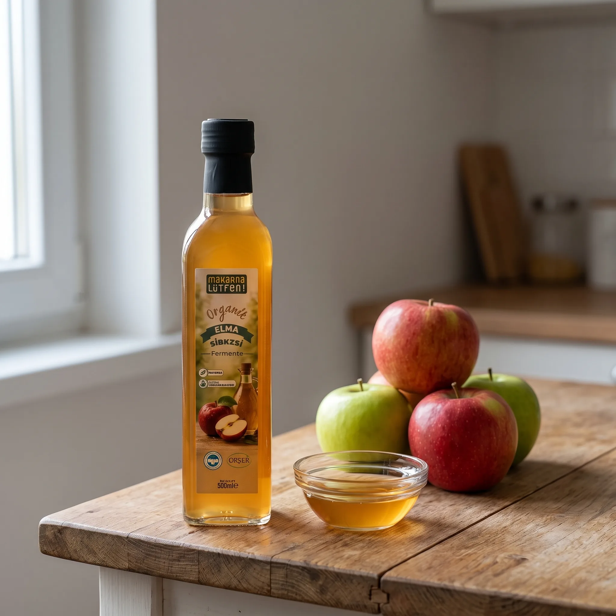 Organik Elma Sirkesi (500 ml)