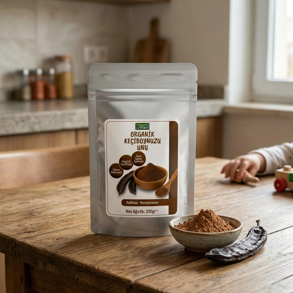 Organik Keçiboynuzu Unu - Doğal Tatlandırıcı ve Süper Gıda (250 gr)