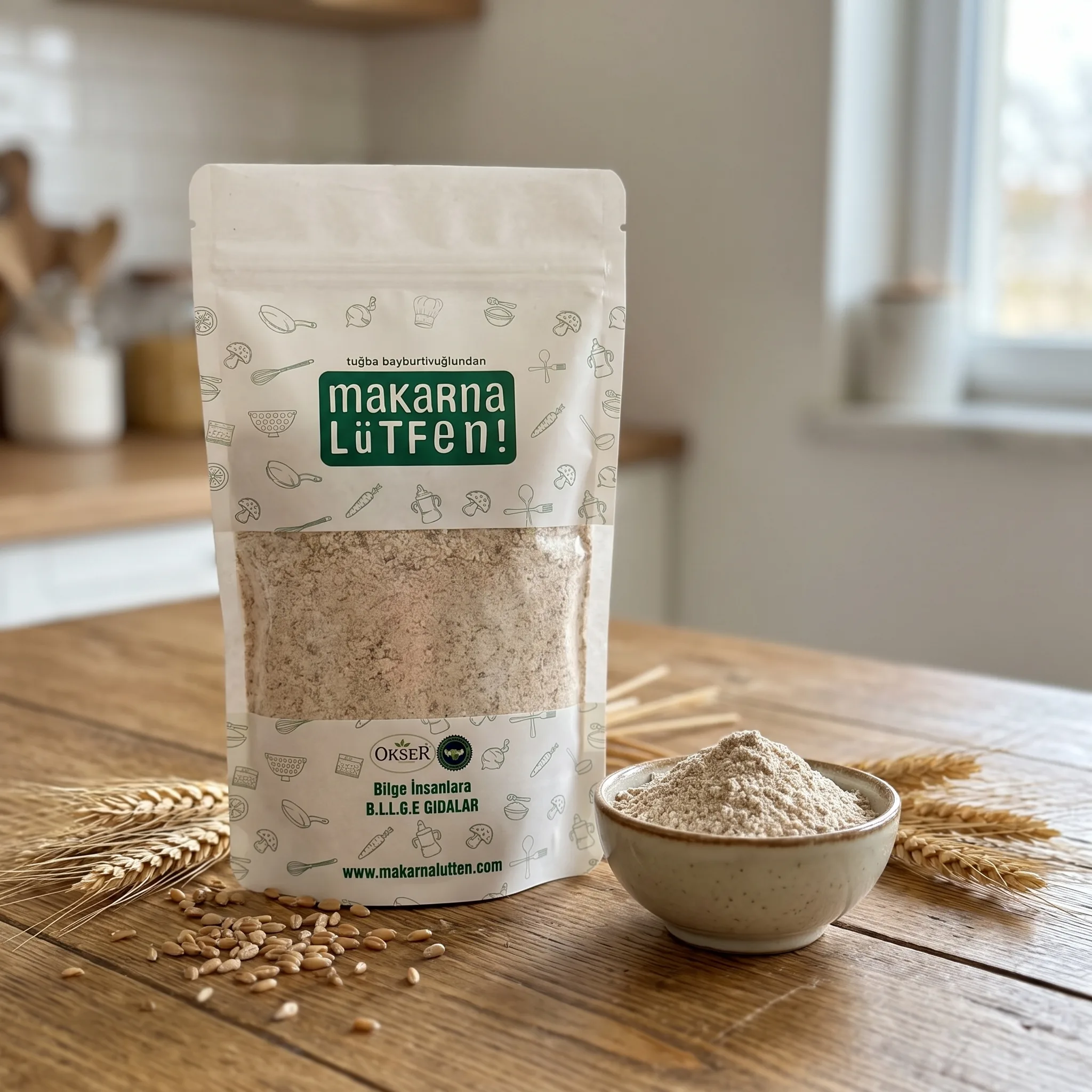 Organik Tam Buğday Unu 250gr - Doğal Lezzet ve Sağlık Kaynağı