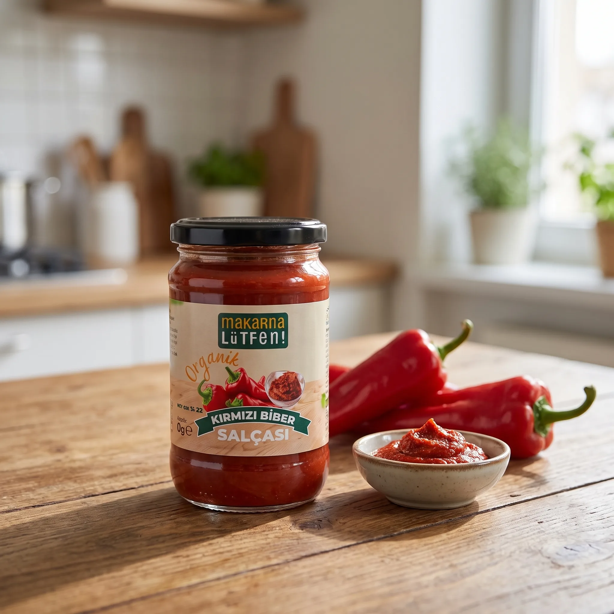 Organik Tatlı Kırmızı Biber Salçası - Doğal Lezzet (300g)