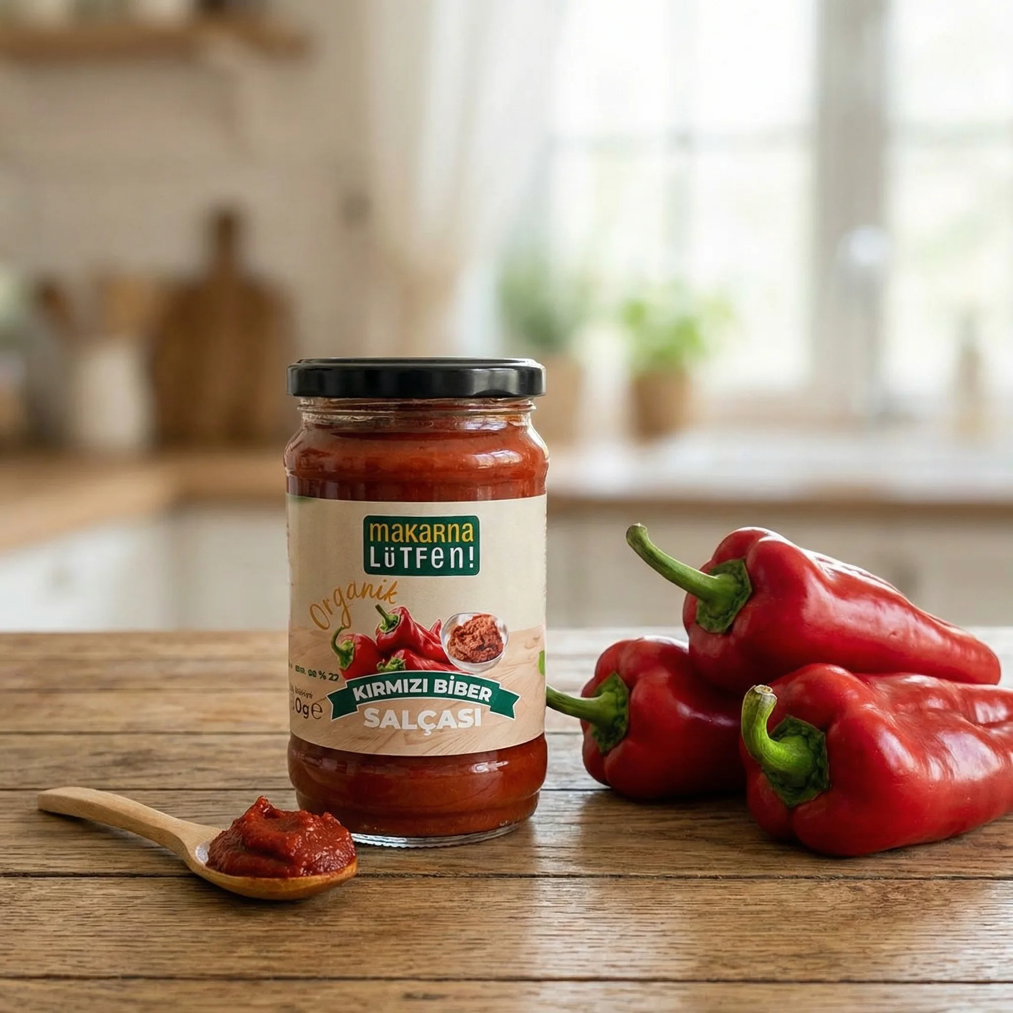 Organik Tatlı Kırmızı Biber Salçası - Doğal Lezzet (300g)