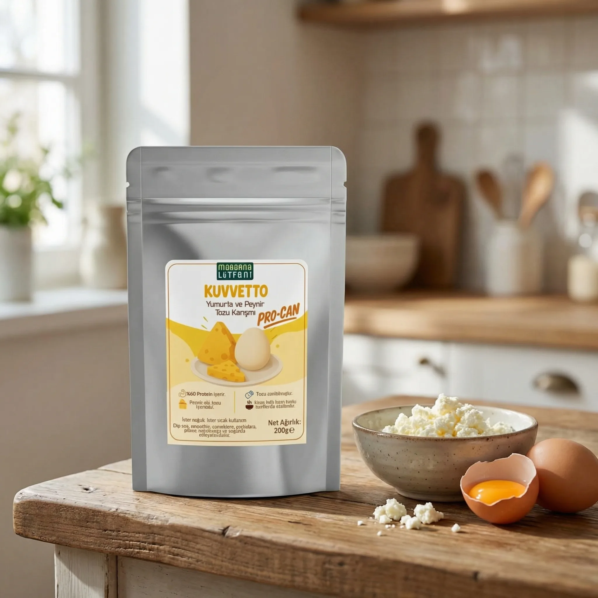 Procan Protein Bombası: Bebekler İçin Yumurta ve Peynir Tozu Karışımı (200 gr)