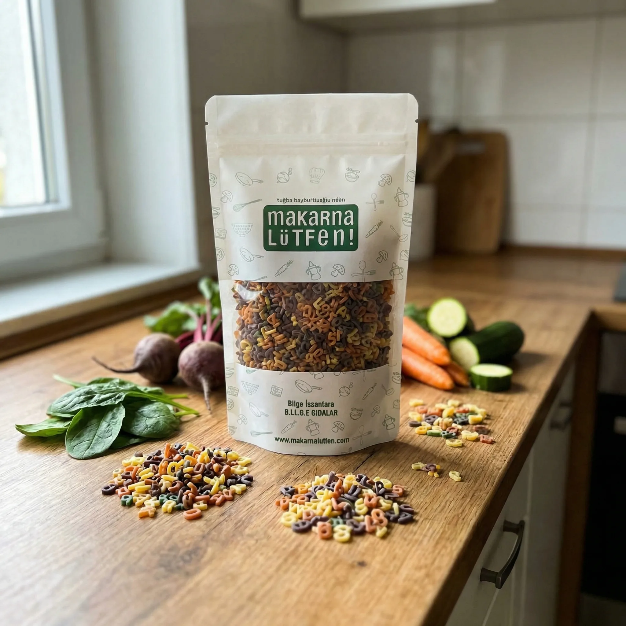 Renkli Harf ve Rakam Şehriyeler ile Çocukların Sağlıklı Beslenmesi (250 gr)