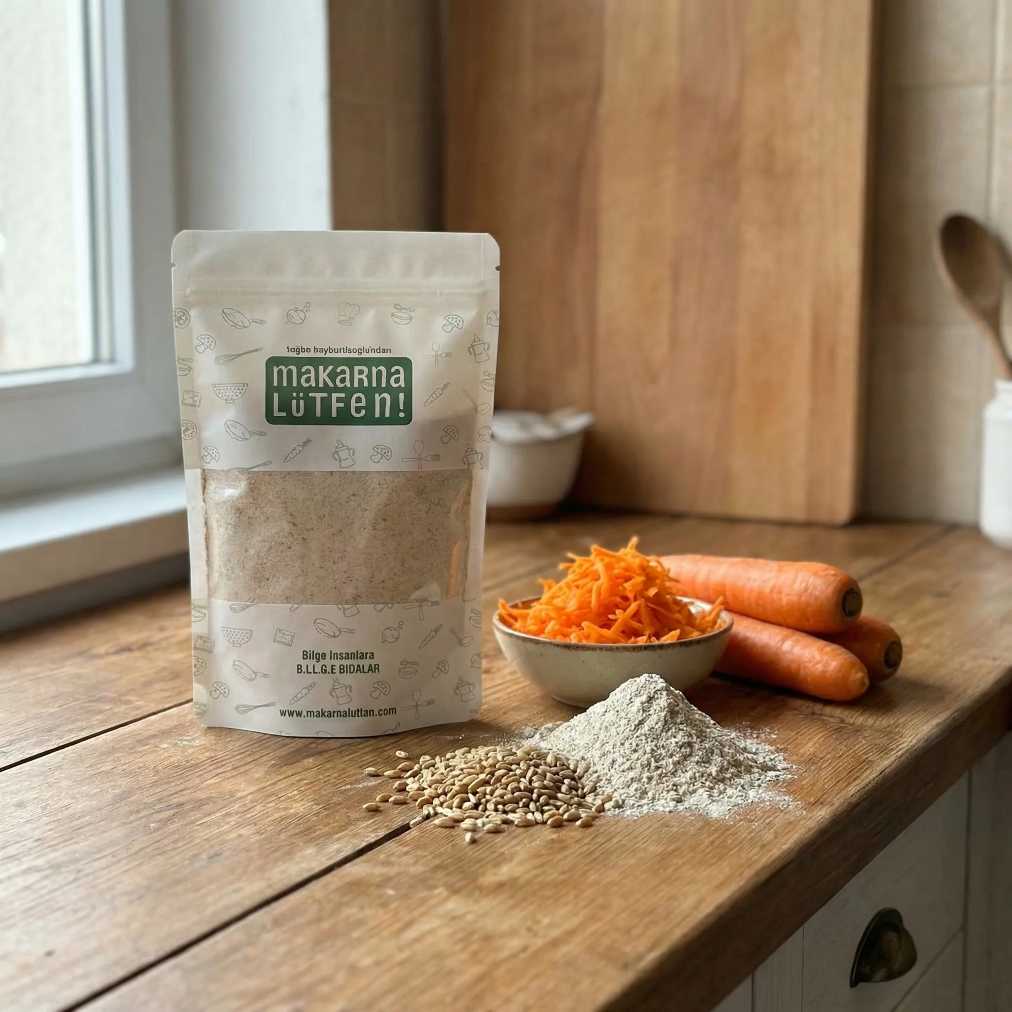 Sağlıklı ve Lezzetli Havuçlu Pankek Karışımı - Doğal Tatlar (235 gr)