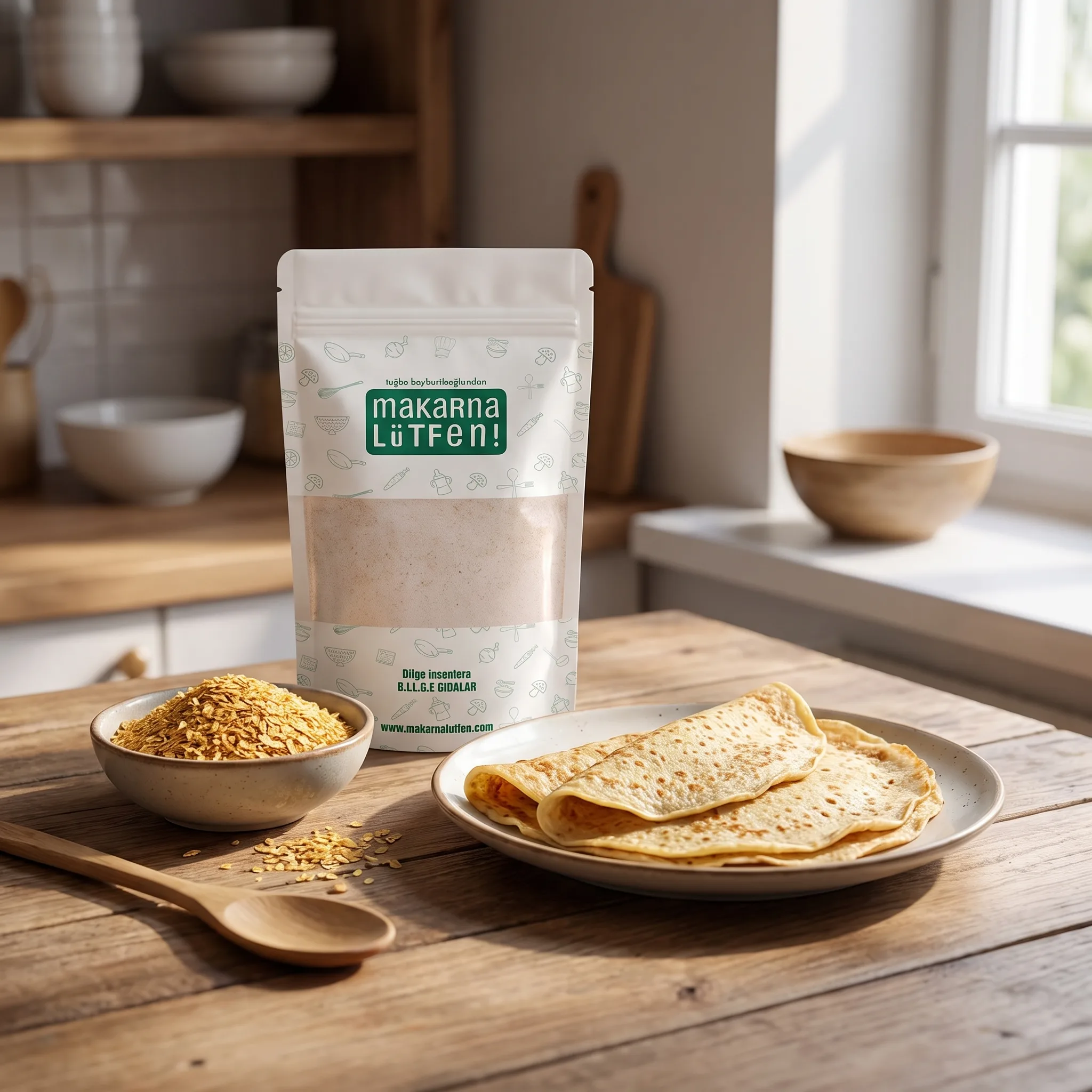 Sağlıklı ve Lezzetli Ruşeymli Krep Unu Karışımı (177 gr)