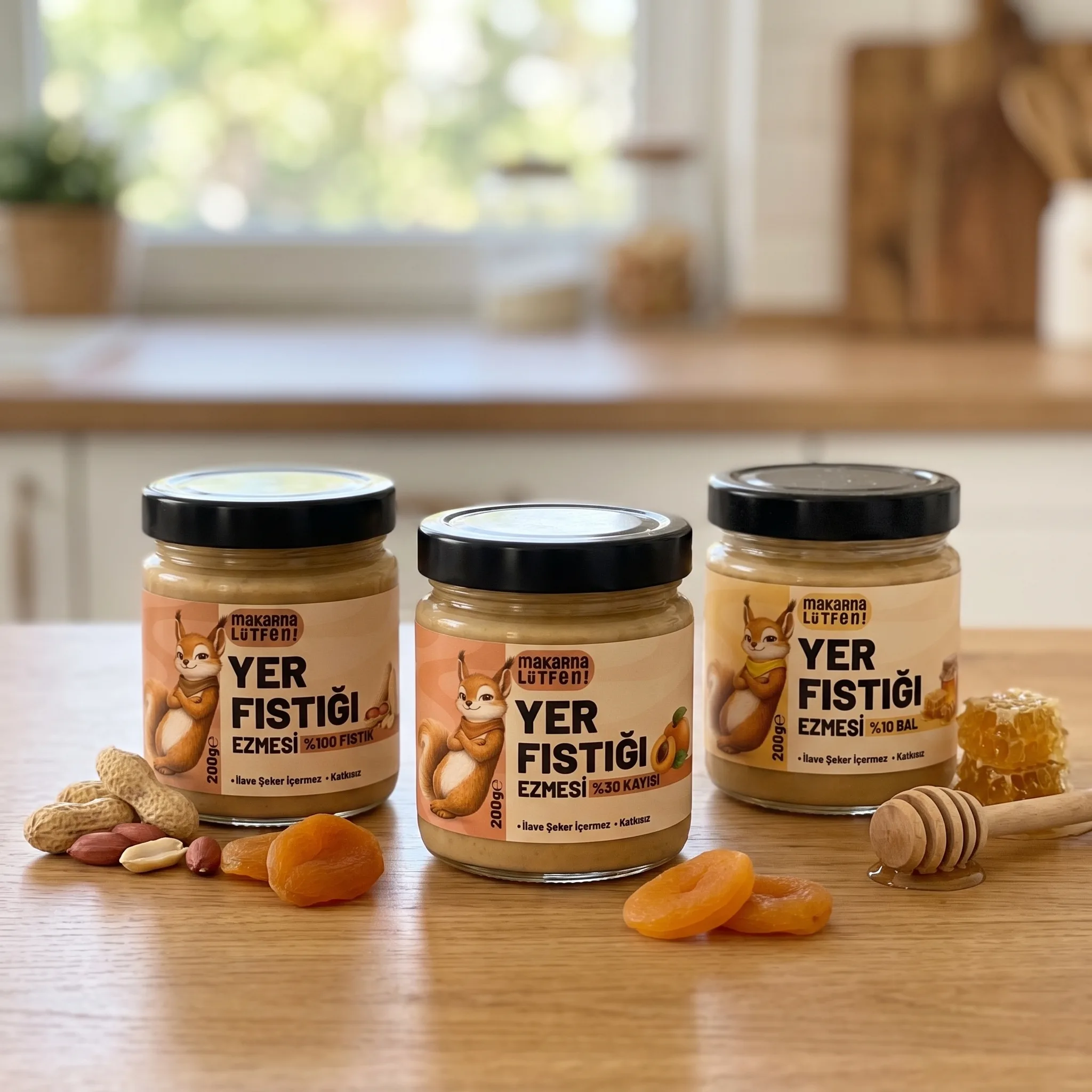 Sağlıklı Yaşam İçin Makarna Lütfen Yer Fıstığı Ezmesi (3'lü Paket)