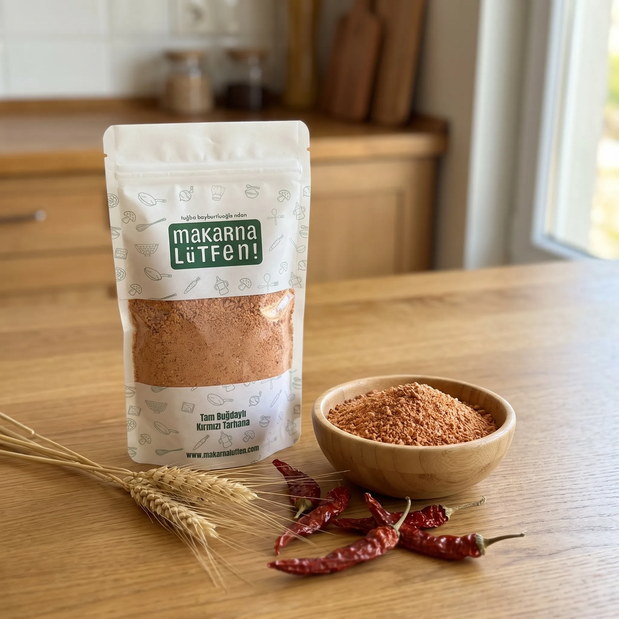 Tam Buğdaylı Kırmızı Tarhana (Bebeklere Özel +1 Yaş, 200g)