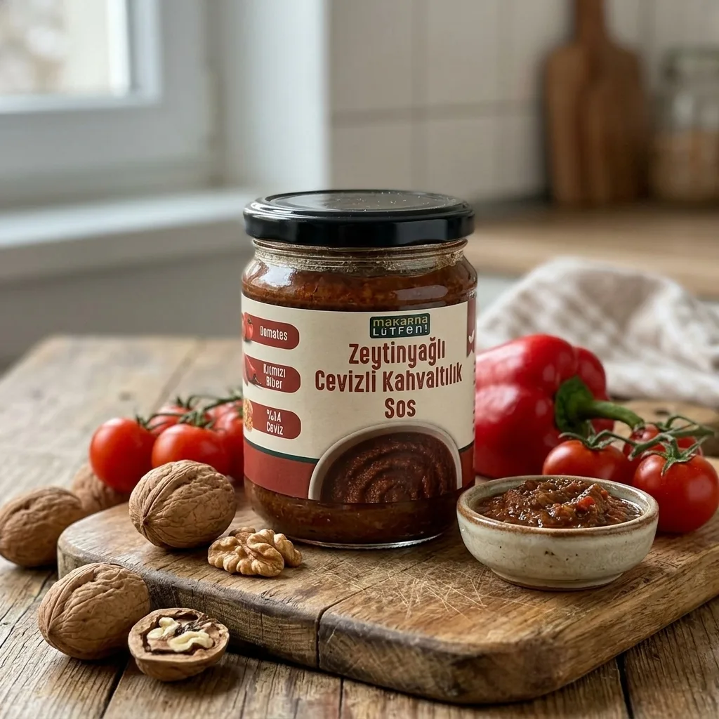 Zeytinyağlı Cevizli Kahvaltılık Sos (170 gram)